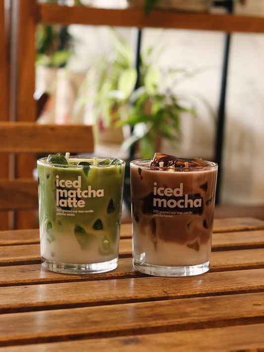 Iced Matcha Latte and Iced Mocha Candles - Combo Pack