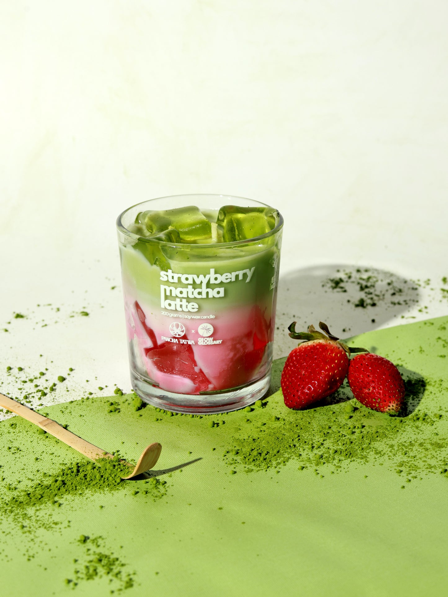 Matcha Mood - Iced Matcha Latte and Strawberry Matcha Latte Candles