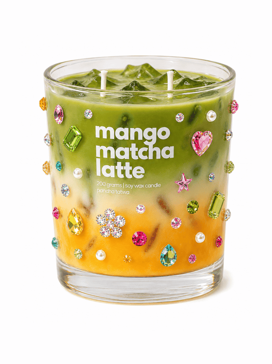 Bedazzled Mango Matcha Latte Candle