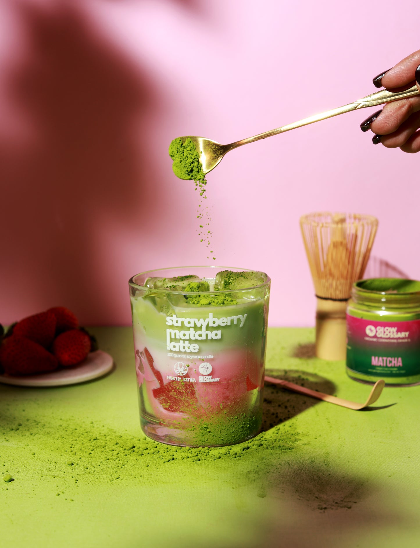 Matcha Mood - GG Matcha + Iced Matcha Latte/ Strawberry Matcha latte Candle