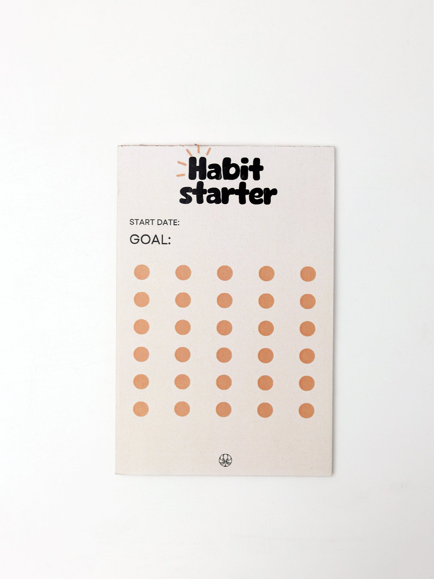 Habit Starter Notepad