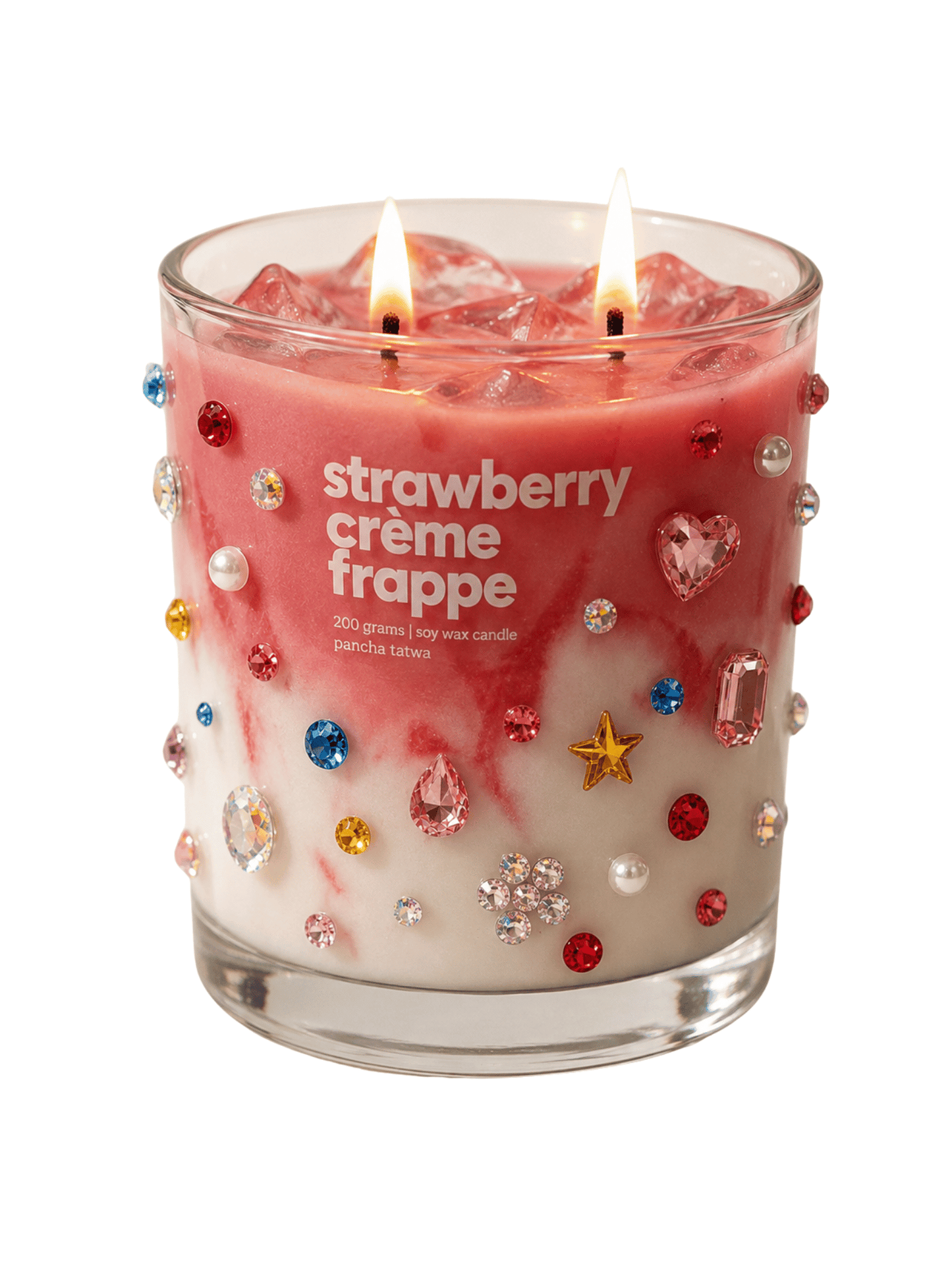 Bedazzled Strawberry Creme Frappe Candle