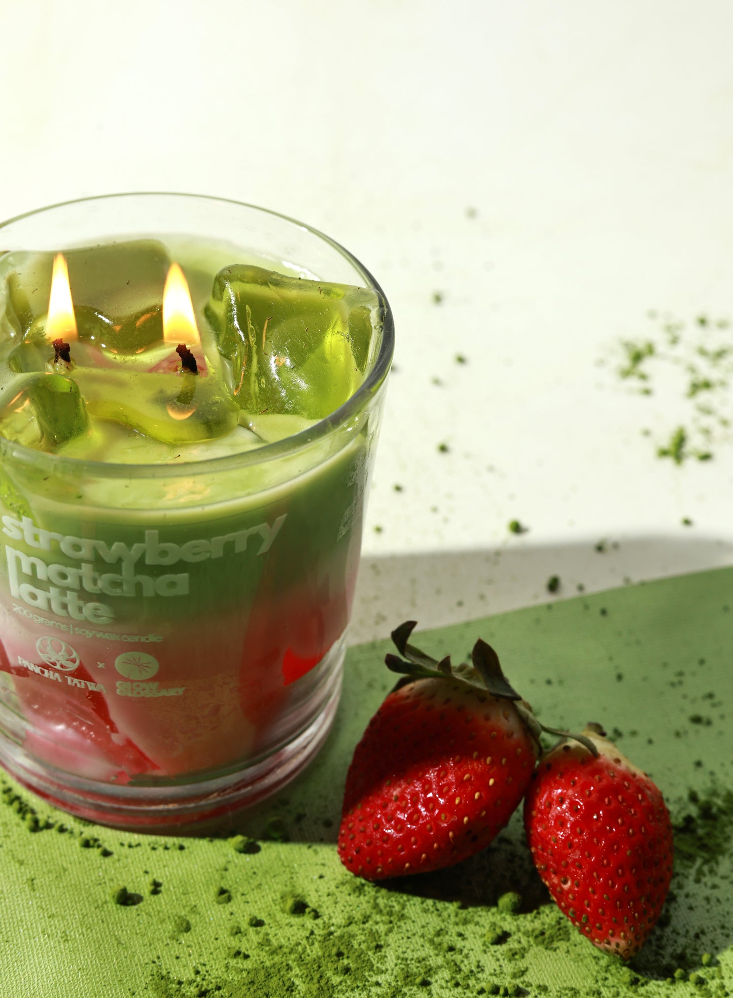 Matcha Mood - Iced Matcha Latte and Strawberry Matcha Latte Candles